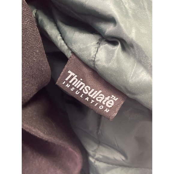 Cabelas Outdoor Gear Canvas Zip Up Insulated Work Jacket Coat size L thermal swe - Picture 14 of 16